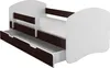 A child's bed with a pull-out drawer, shown from a diagonal angle against a white background. Náhľad obrázku produktu