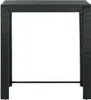 vidaXL Table de bar de jardin noire 100x60,5x110,5 cm Poly Voir les images du produit 1