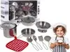 Set Metalltöpfe für Kinder 3+ Kochtöpfe + Utensilien + Produktbild-Vorschau 10