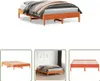 The Living Store Massivholzbett Wachsbraun 150x200 cm Produktbild-Vorschau 1
