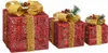 vidaXL Set di decorazioni per scatole regalo 3 pz. Rosso Anteprima dell’immagine prodotto 4