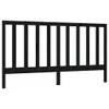 vidaXL Kopfteil Schwarz 206x4x100 cm Massivholz Kiefer - Produktbild-Vorschau 2