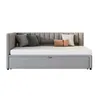 okwish divano letto imbottito multifunzionale a L con letto Anteprima dell’immagine prodotto 10