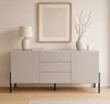 Moderne beige Küche Anrichte Wohnzimmer 3 Schubladen 2 Produktbild-Vorschau 8