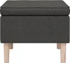 vidaXL Hocker mit Holzbeinen Dunkelgrau Stoff Produktbild-Vorschau 12