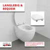 Grafner WC Sitz aus MDF stabile Qualität Pure White Produktbild-Vorschau 6