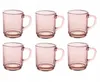 Duralex® - Set di 6 tazze in vetro temperato, rosa, 26 ml Anteprima dell’immagine prodotto 1