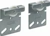 Two metal rollers with white wheels, used for sliding doors or drawers. Produktbild-Vorschau