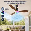 Wentylator sufitowy z oświetleniem, Ø 60 cm, 48 W, lampa Podgląd zdjęcia produktu 3