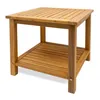 Beistelltisch IOWA - ca. 45x45x45 cm - Holz Akazie geölt Produktbild-Vorschau 1