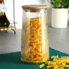 Contenitore in vetro con coperchio in bambù, ermetico e Anteprima dell’immagine prodotto 8