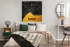 MuchoWow® Poster Antalya - Gold - Karte - Stadtplan 100x100 Produktbild-Vorschau 4