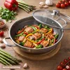 Ø40 cm Wok Bratpfanne Edelstahl Waben-Antihaftbeschichtung Produktbild-Vorschau 9