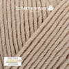 A close-up view of beige yarn, showing its texture and thickness. Produktbild-Vorschau