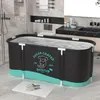 Aga Skladacia prenosná vaňa 120x60x60 cm Čierna Náhľad obrázku produktu 3