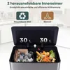 COSTWAY Mülleimer Küche, 60L Mülltrennsystem 2 Fächer, Produktbild-Vorschau 4