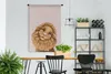 MuchoWow® Wandteppich Wandbehang Löwe - Kinder - Rosa Produktbild-Vorschau 2