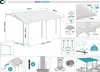 Terrassenüberdachung Carport KLEO 450L300 Aluminium Weiß Produktbild-Vorschau 2