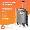MONZANA® Koffer Handgepäck ABS Hard Case 4 Rollen Produktbild-Vorschau 2