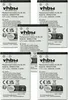 vhbw 5x Akku kompatibel mit Brondi Amico Vero 2, Eros, Big Produktbild-Vorschau 1