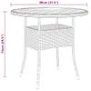 vidaXL set da pranzo da giardino 5 pezzi in polirattan nero Anteprima dell’immagine prodotto 8