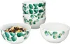 sada 6 eukalyptových misek Ø14cm bílý porcelán 400ml 6 osob Náhled obrázku produktu 1