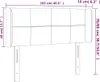 vidaXL LED Kopfteil Hellgrau 103x16x78/88 cm Stoff -  Kopf- Produktbild-Vorschau 7