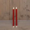 Anna Collection Led Tischkerzen - 2x - rot - 25 cm - 3D Produktbild-Vorschau 2