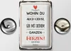 Blechschild Gehe mit deinem Herzen, 30 x 20 cm, Produktbild-Vorschau 2