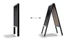 ALLboards Lavagna Nera da Gesso con Cavalletto bifacciale Anteprima dell’immagine prodotto 4