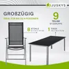 Juskys Aluminium Gartengarnitur Milano Gartenmöbel Set mit Produktbild-Vorschau 3