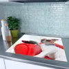 Spritzschutz Herdabdeckplatte Schneidebrett aus Glas Cooler Produktbild-Vorschau 2