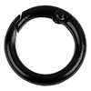 1 Ring Karabiner Rund | 34mm x 6mm schwarz matt Produktbild-Vorschau