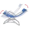 vidaXL Liegestühle 2 Stk. Stahl Blau -  Sonnenliegen Produktbild-Vorschau 8