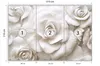 Muralo Vlies Fototapete ROSEN Blumen 3D Effekt Wandtapete Produktbild-Vorschau 3