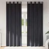 vidaXL Verdunkelungsvorhänge 2 pcs Dunkelgrau 140 x 260 cm Produktbild-Vorschau 2