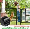 A woman is interacting with a dog in an outdoor enclosure. Voir les images du produit