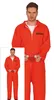 Dieb Halloween Kostüm Gefängnis Outfit Sträfling Orange Produktbild-Vorschau 1