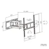 MKF-25DP441 Držiak na TV, kĺbový, VESA 400 × 400, nosnosť Náhľad obrázku produktu 6
