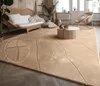 Tapis salon chambre court boho skandi losange 3D gris Voir les images du produit 8