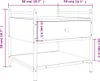 vidaXL Mesa de centro negra, 50x50x50 cm, fabricada en Vista previa de la imagen del producto 7