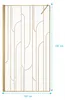 Paroi de douche à l'italienne 100x195cm Sérigraphie Art Voir les images du produit 3