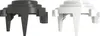 Two lamp sockets, one dark gray and one white, are shown side-by-side against a white background. Náhled obrázku produktu