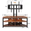 Dripex TV Eckschrank mit Halterung Lowboard mit Produktbild-Vorschau 5