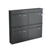 BASI - Briefkasten - SET - 4x BK 360M - Stahl matt Produktbild-Vorschau 1