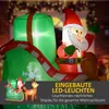 Decorazione natalizia gonfiabile Outsunny, Babbo Natale Anteprima dell’immagine prodotto 4