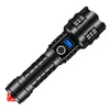 2000 Lumen LED-Taschenlampe mit Zoom & USB-C - 3W COB Produktbild-Vorschau 1