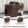 PetRhein Kratzbrett für Katzen aus Kratzpappe,3-in-1 großes Produktbild-Vorschau 2