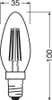Osram LED Classic B 40 Filament DIM P 827 Clear, E14. Productafbeelding-voorbeeld 6