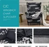 Topchances 2 Piece Wing Chair Cover, kryty židlí Wing Chair Náhled obrázku produktu 2